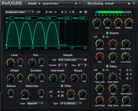 PolyGAS - free Granular synth / microtuning plugin