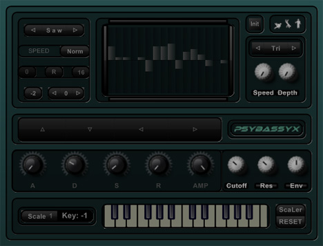 PsYbAsSyX Free - free Bass line synth plugin