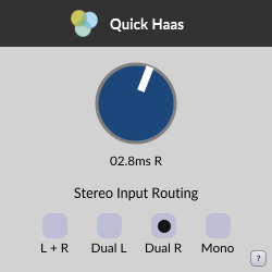 Quick Haas - free Psychoacoustic panning plugin