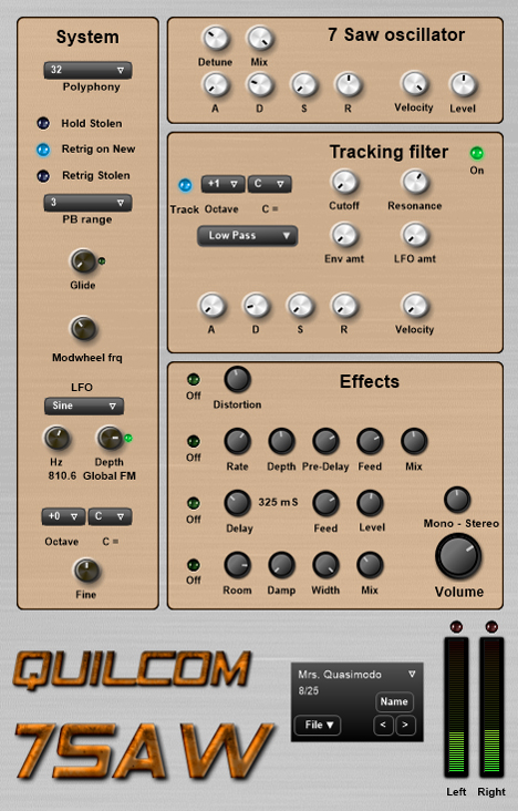 7SAW - free Supersaw synth plugin