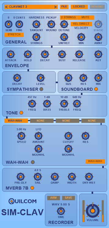 SIM-CLAV - free Clavinet plugin