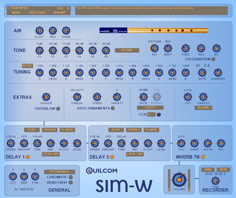 SIM-W - free Tin whistle / flutes plugin