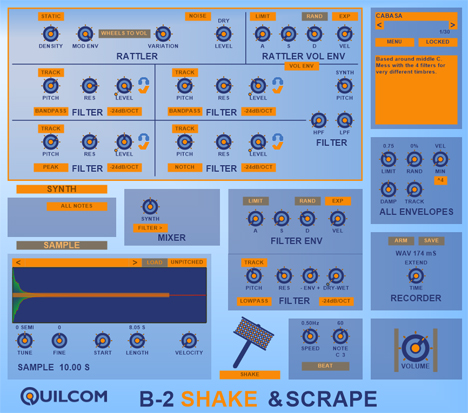 B-2 SHAKE & SCRAPE - free Shaker simulator plugin