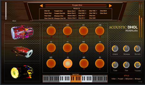 Acoustic Indian Dhol Lite - free Dhol plugin