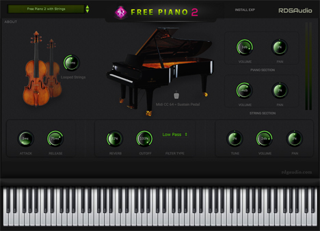 Free Piano 2 - free Piano / string rompler plugin