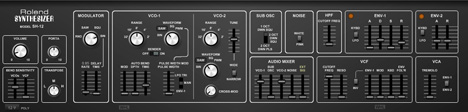 Rolend SH-12 - free Roland SH-1 / 2 emulation plugin