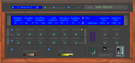 Rotor Style ORGAN - free Rotary speakers plugin