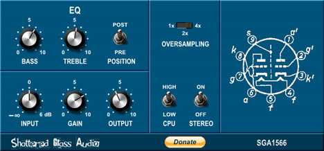 SGA1566 - free Tube preamp plugin