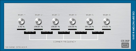 Six Band Spreader - free Stereo widener plugin