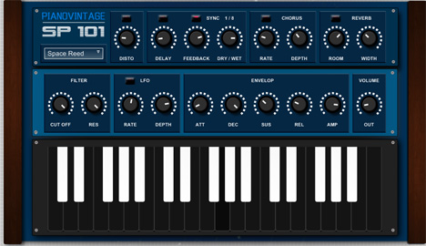 SP 101 - free Vintage synth rompler plugin