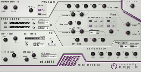 SQR-6 - free Note control synth plugin