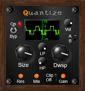 Quantize - free Bitcrusher / filter plugin