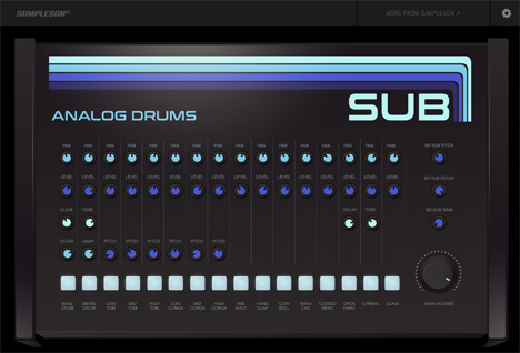 SUB - free Analog drums plugin