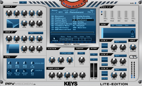 SawSage Lite - free Wavetable synth plugin
