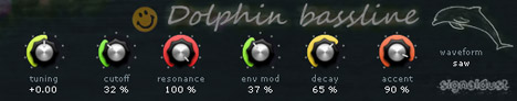 Dolphin bassline - free Mono bassline synth plugin