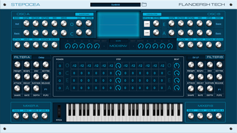 Stepocea - free Sequenced synth plugin