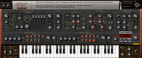 SuperSonico - free Analog synth plugin