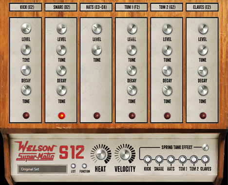 Supermatic S-12 - free Analog drum machine plugin