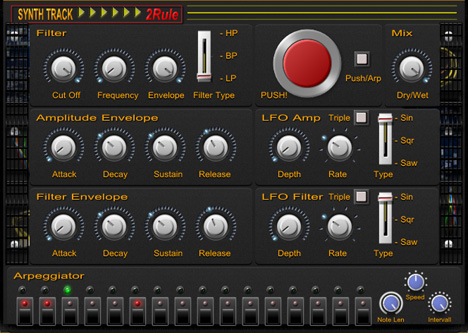 SynthTrack - free LFO / arp filter plugin
