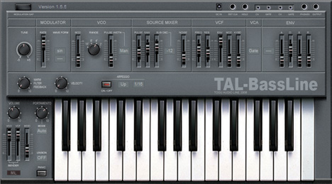 TAL-BassLine - free SH-101 emulation plugin