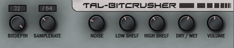 TAL-Bitcrusher - free Bitcrusher / EQ plugin