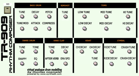 TR-909 - free TR-909 emulation plugin