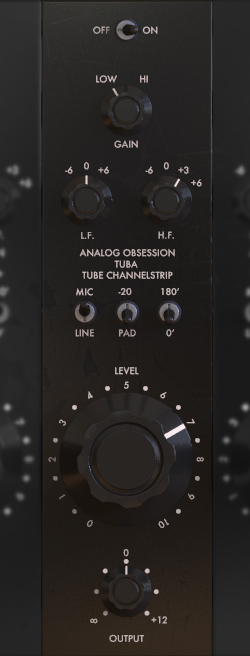 TUBA - free Tube mic / line amp plugin