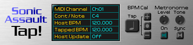 Tap! - free Tap tempo plugin