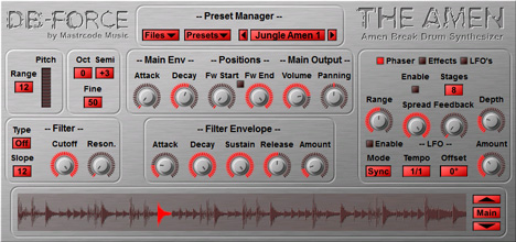 DB-Force The Amen - free Legendary sliced loop  plugin