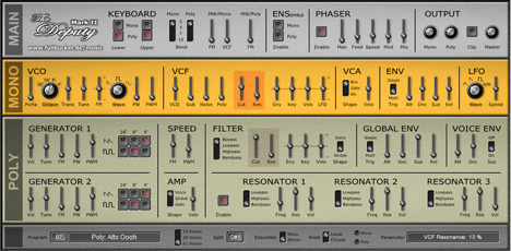 The deputy Mark II - free Classic string machine plugin