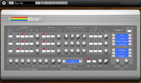 Bleep - free Retro chipset synth plugin