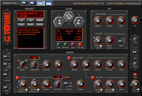 Toum! - free Percussion synth plugin