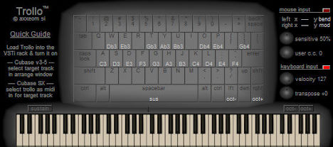 Trollo - free MIDI key mapper plugin