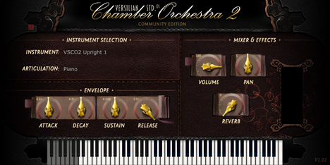 VSCO2 Upright 1 - free Upright piano plugin