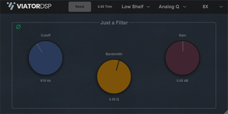 Just A Filter - free Multimode filter EQ plugin