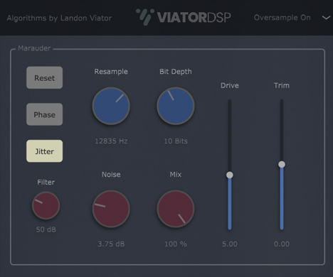 Marauder - free Bitcrusher distortion plugin