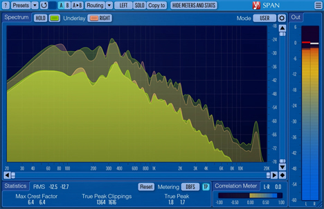 SPAN - free Real-time spectrum analyzer plugin