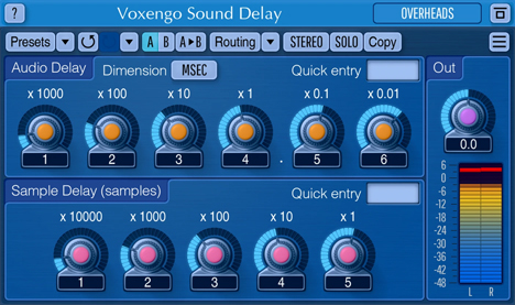 Sound Delay - free Multi-channel signal delaying plugin