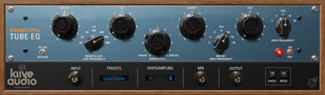 Warmy EP1A - free Tube EQ plugin