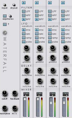 Waterfall - free Delay plugin