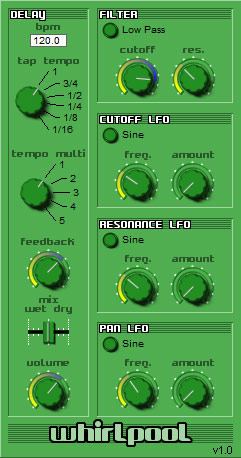 WhirlPool - free Delay plugin