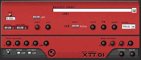 XTT01 - free Wav sampler plugin