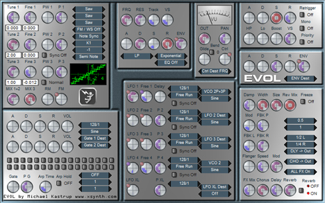 EVOL - free Analog subtractive synth plugin