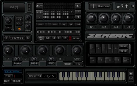 ZeNeRyC Free - free Sequencing synth plugin