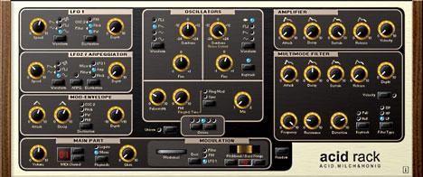 acidrack - free Analog synth plugin