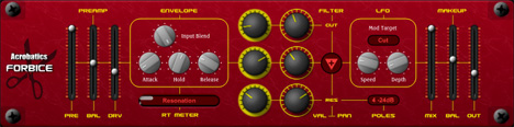 Forbice - free Stereo filter plugin