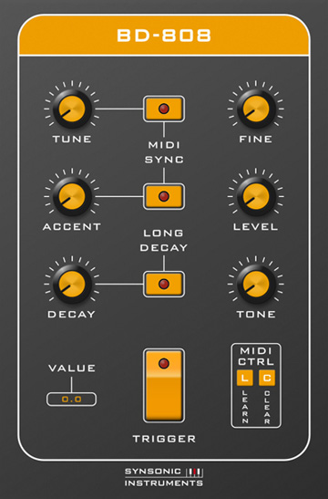 BD-808 - free Bass drum generator plugin