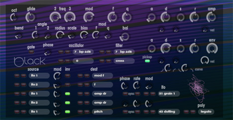 Black - free 3D oscillator synth plugin