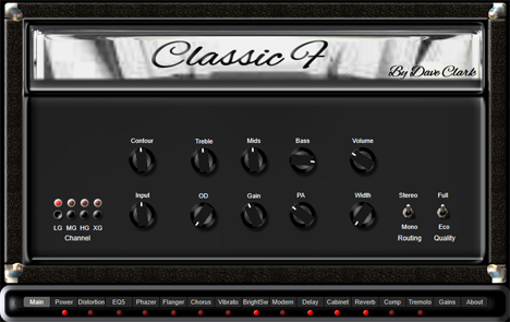 Classic F - free Guitar amp plugin