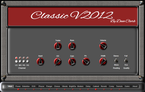 Classic V2012 - free Guitar amp plugin